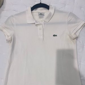 Lacoste White Classic Polo